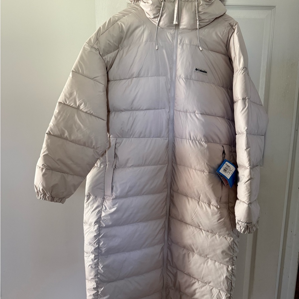 NWT Columbia Pike Lake™ III Long Jacket Women’s XL Light Grey
